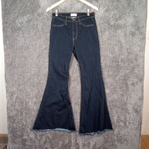 Judy Blue Memphis Hi Waisted Flare Bell Bottom 70s Inspire Womems Jeans 28